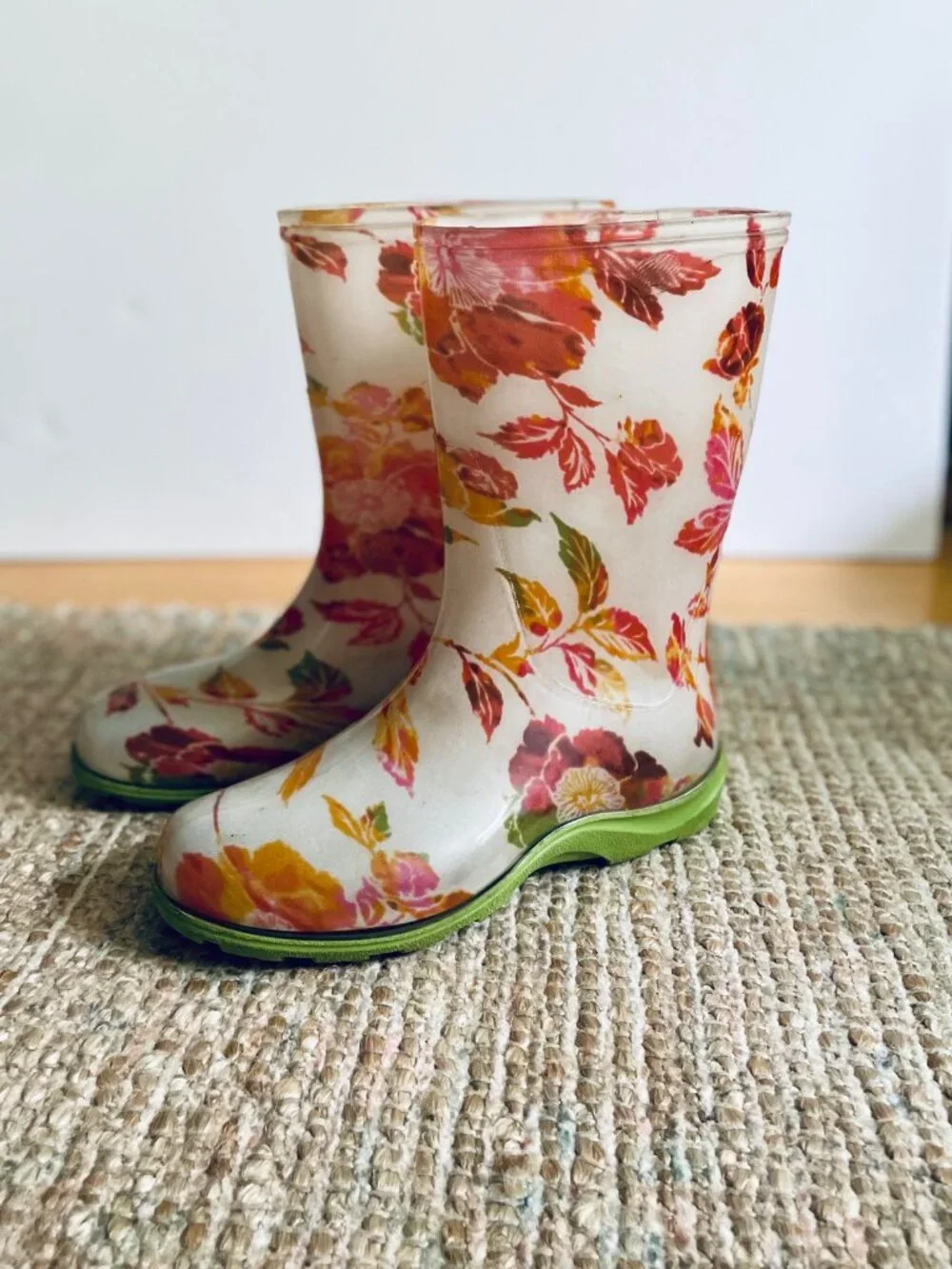 Sloggers Women's Floral Garden Rain boot Wellies Mid Calf 10